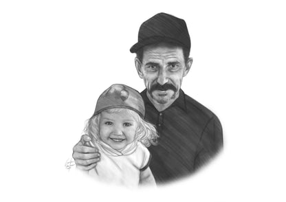 Black and white shading portrait