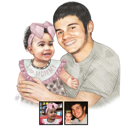 Colored pencil portrait